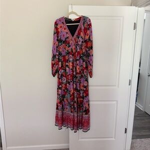 Floral Long Sleeve Maxi Dress (Baltic Born)